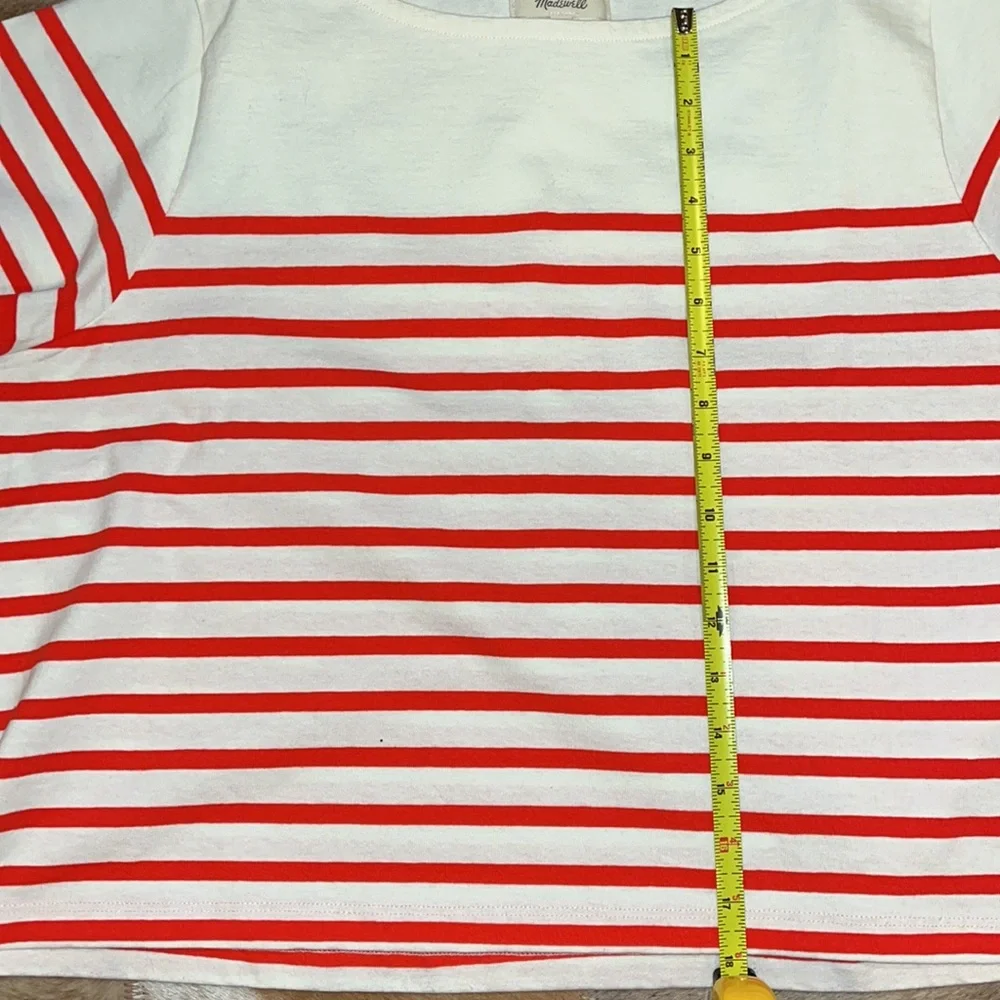 Madewell short sleeve crop T- shirt. Size L - Picture 8 of 8